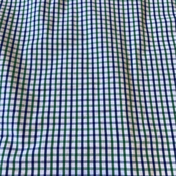 Izod Checkered button down shirt Green Blue Long sleeved Sz XL Tall 100% Cotton - Picture 11 of 14